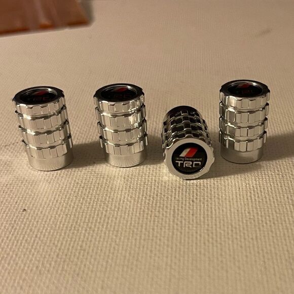 Toyota TRD valve Stem caps in Silver set of 4 NWT - Picture 5 of 5